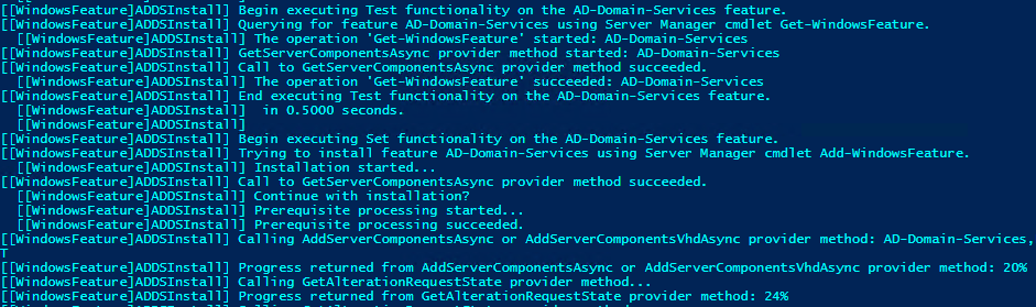Checking to see if Active Directory Domain Services is installed