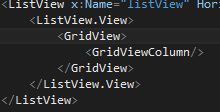 Layout Click Gridview