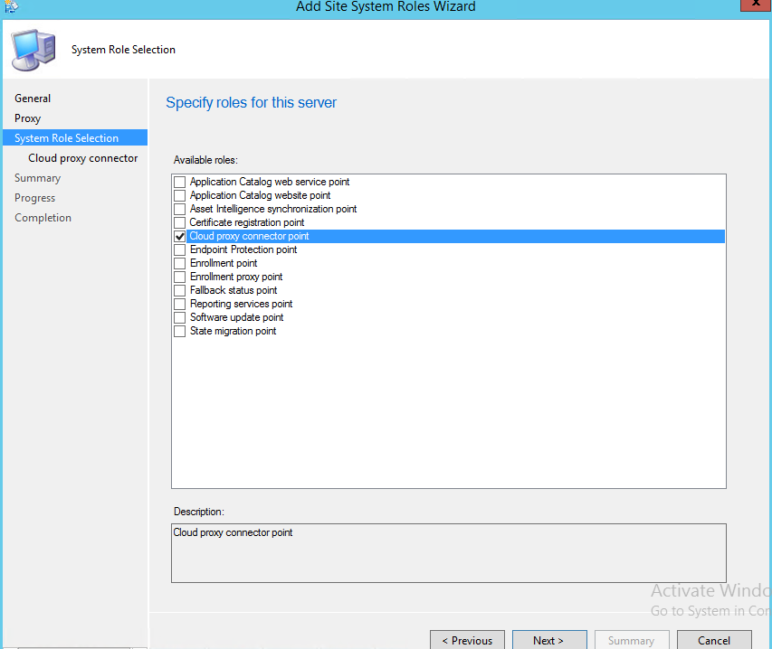 Proxy endpoint. SCCM. Windows 10 Multipoint Manager.