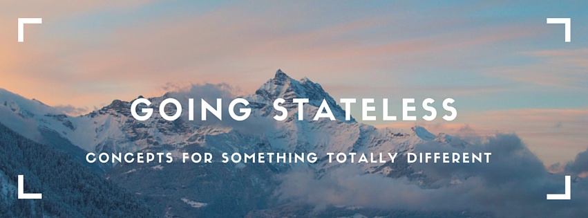 hero graphic for the post Thinking about stateless applications