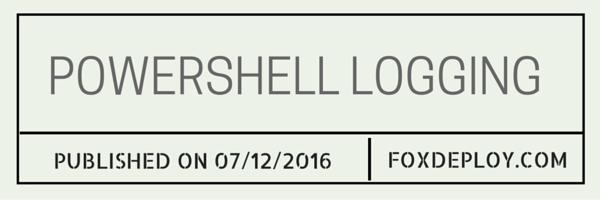 Powershell logging