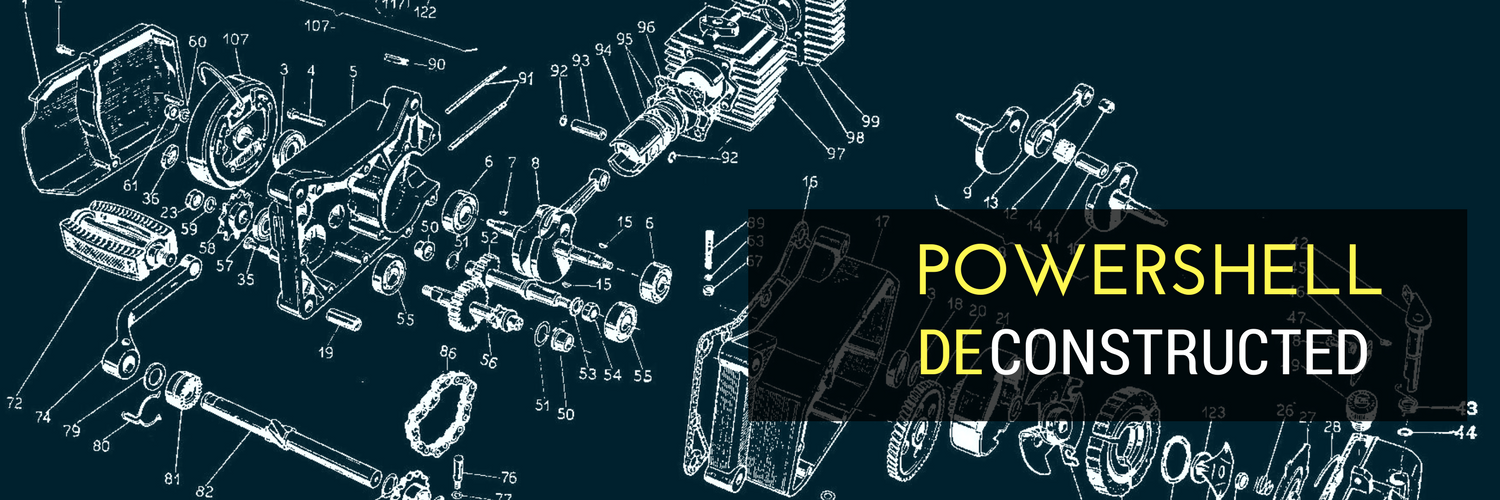 hero graphic for the post POWERSHELL DECONSTRUCTED