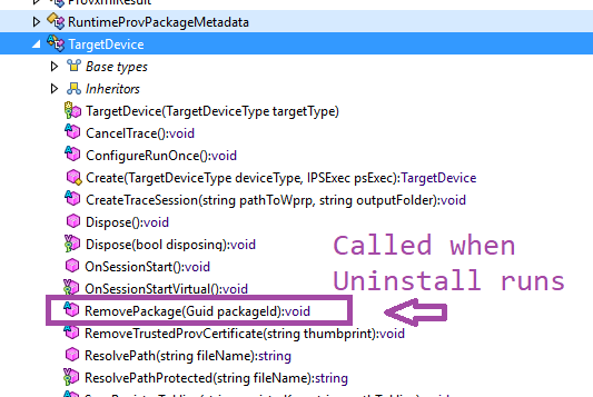 digging into uninstall method