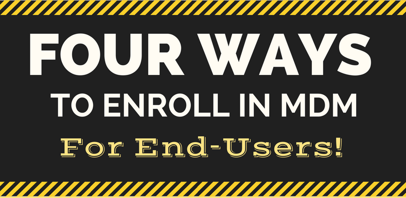 hero graphic for the post The quest for true silent MDM Enrollment